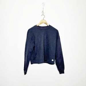 Vuori Restore Crew Pullover AZURE navy blue crewneck heavyweight womens XS